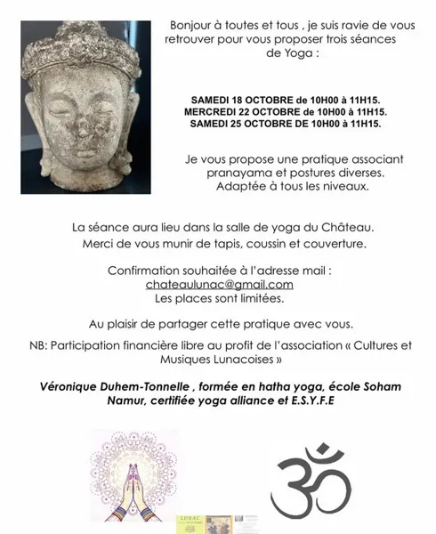 Yoga chateau de Lunac