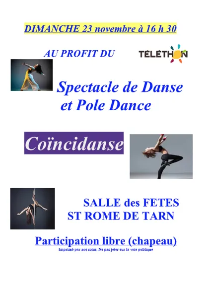 Téléthon - Spectacle de danse et pole dance
