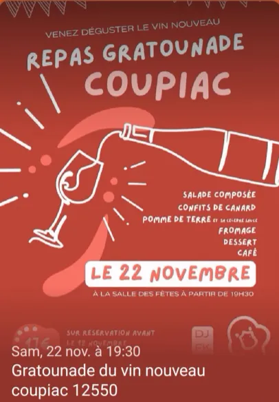 Gratounade du vin nouveau
