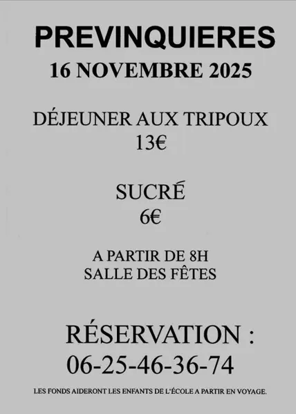 Déjeuner aux tripous