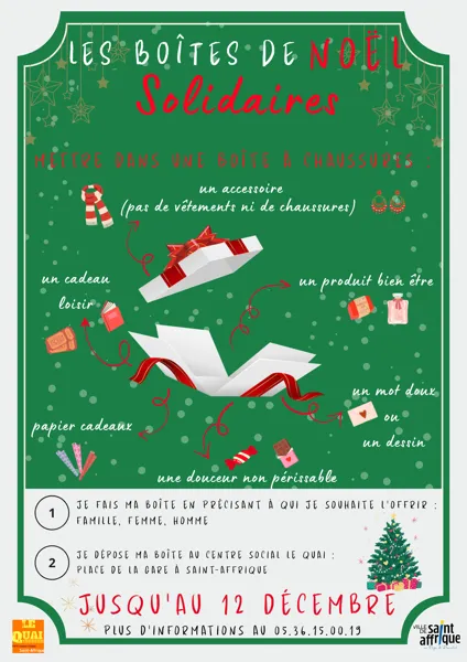 3ème édition des Boîtes de Noël solidaires