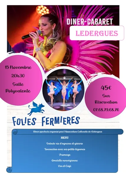 DÎNER SPECTACLE CABARET LES FOLIES FERMIÈRES