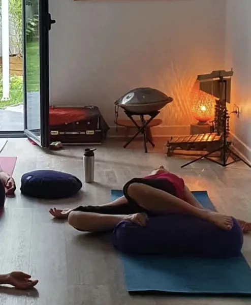 Yoga relaxation, photo de Sandrine B. Au Cœur de Soi