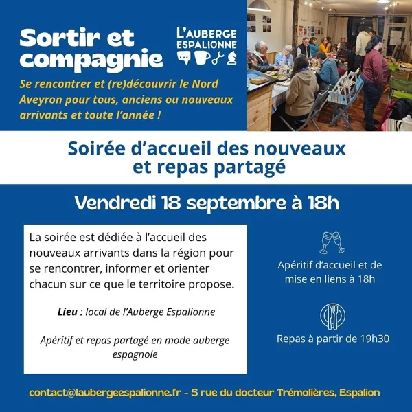 L'Auberge espalionne - Sortir et compagnie : Repas partagé