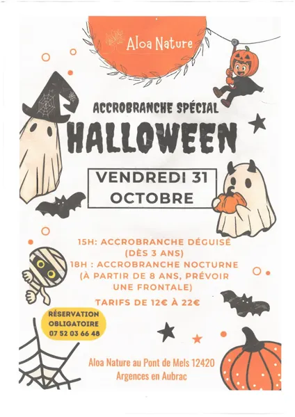 Accrobranche spécial Halloween