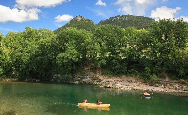 Baignade dans le Tarn, CAMPING LES PEUPLIERS