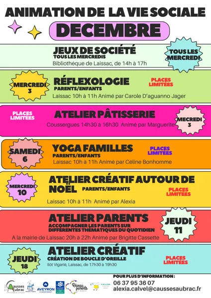 Atelier Parents à Laissac