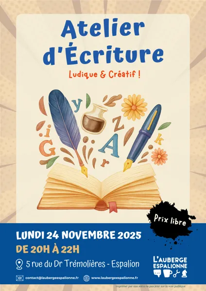 Atelier d'écriture
