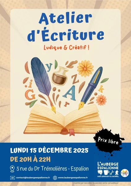 Atelier d'écriture