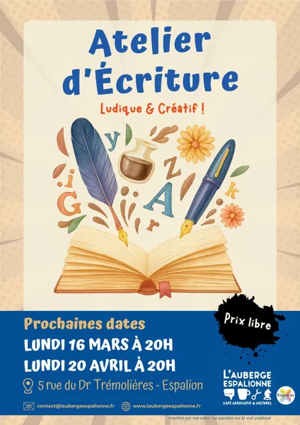 Atelier d'écriture