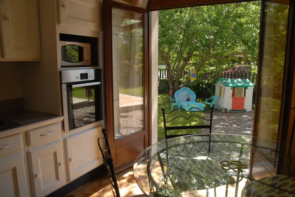 Cuisine ouverte sur le jardin