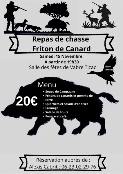 Repas fritons de canards - Vabre-Tizac