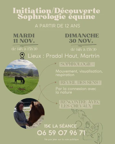 Initiation/Découverte Sophrologie équine