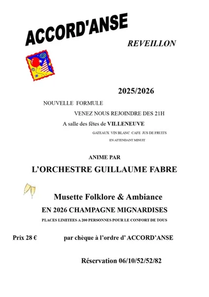 Réveillon 2025 - Accord'anse