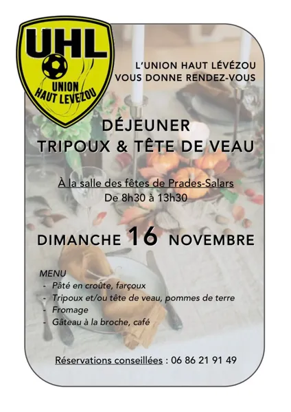 Déjeuner Tripoux et Tête de Veau de l'UHL