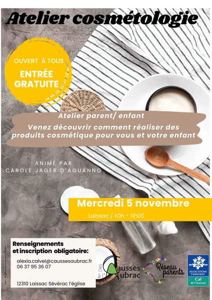 Atelier cosmétologie à Laissac