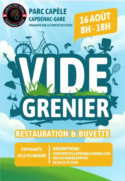 Vide-greniers à Capdenac-Gare