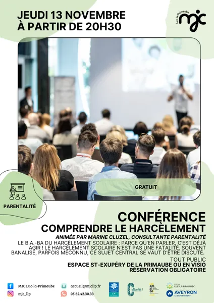 CONFÉRENCE : Comprendre le harcèlement