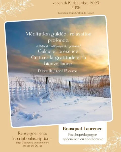 Méditation guidée, relaxation profonde