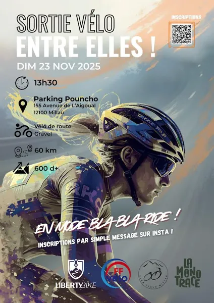 Sortie Vélo – Entre Elles organisée par Le Club Cyclo Millau
