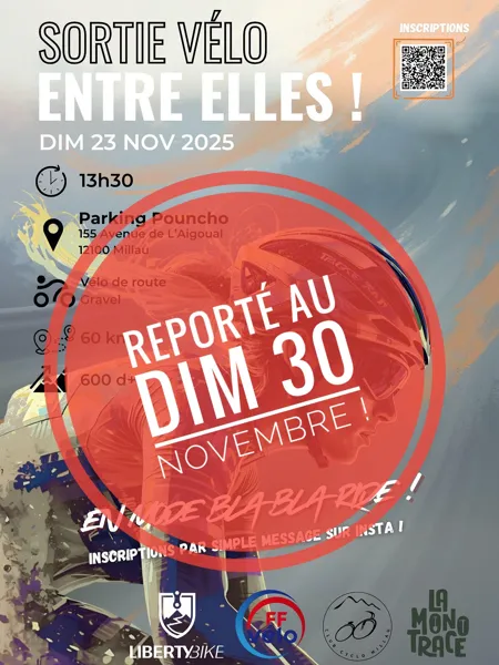 Sortie Vélo – Entre Elles organisée par Le Club Cyclo Millau