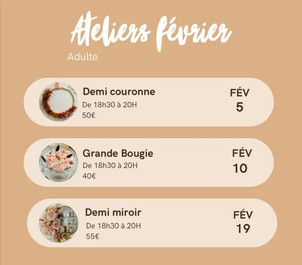 Atelier Art Floral : Demi Miroir