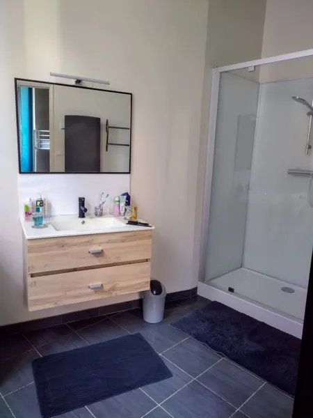 Vue d'ensemble de la salle de bain, L'appart Millau