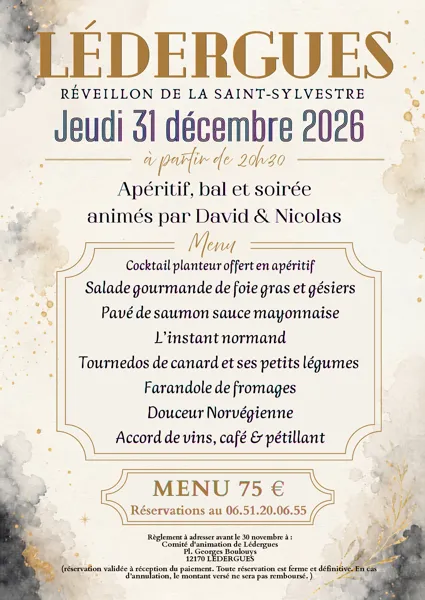 Lédergues sur son 31 ! - Réveillon de la Saint-Sylvestre