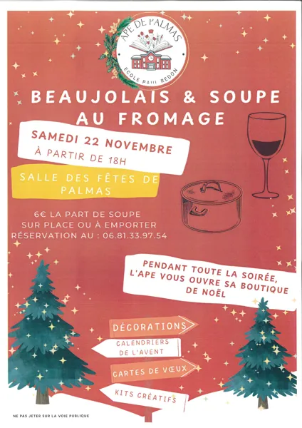 Soirée Beaujolais & Soupe au fromage à Palmas