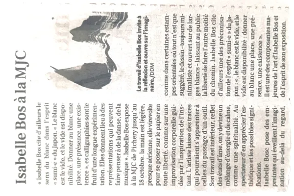 Article de presse exposition MJC Gaillac Oct 2024 : 