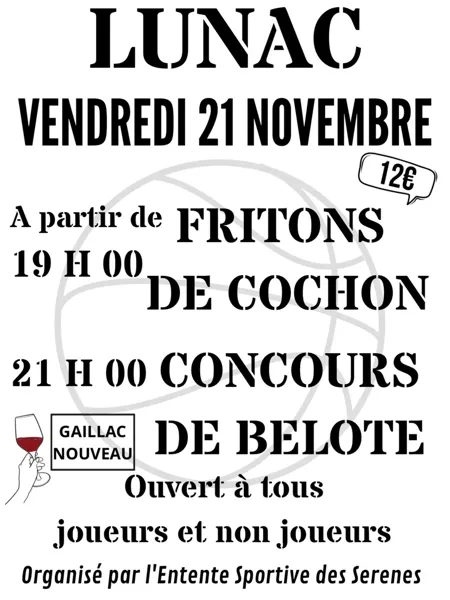 Fritons de cochon / Concours de belote