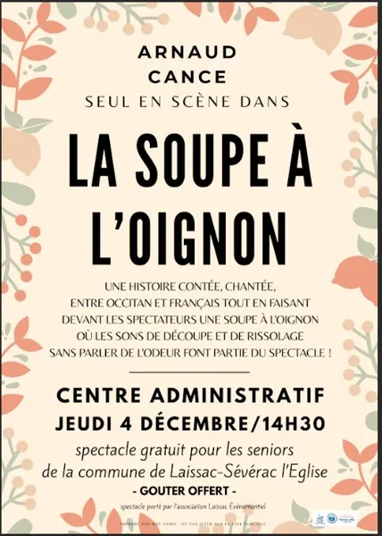 Spectacle : La soupe à l'oignon à Laissac