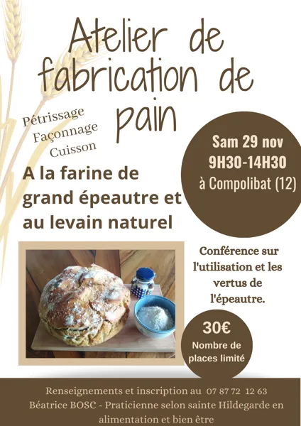 Atelier fabrication de pain