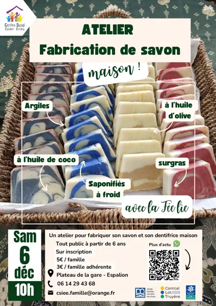 Atelier savon fait maison