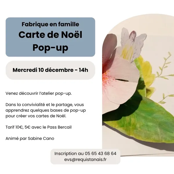 Fabrique en famille : Cartes de Nöel pop-up