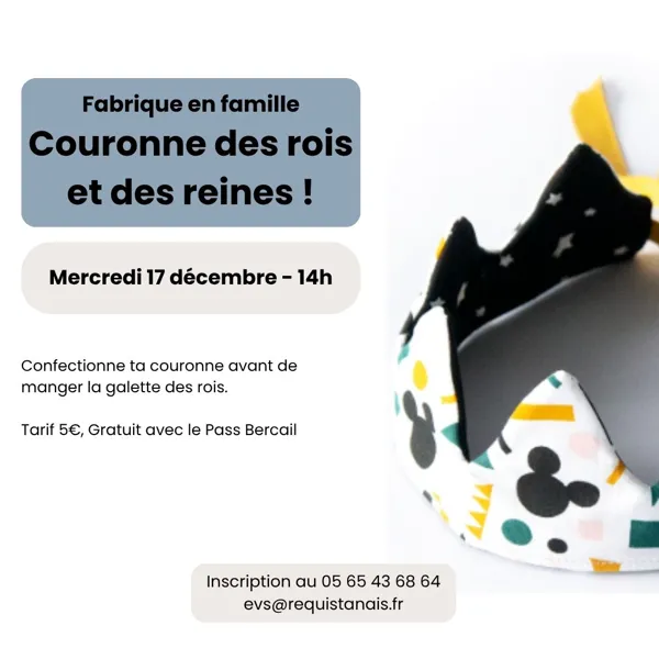 Fabrique en famille : Couronne des rois (en tissu et feutrine)
