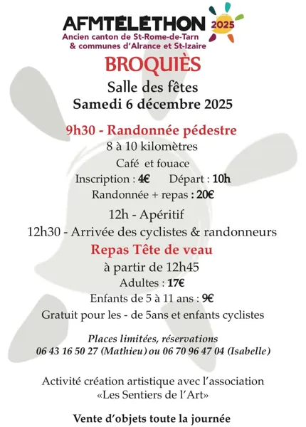 Téléthon à Broquiès