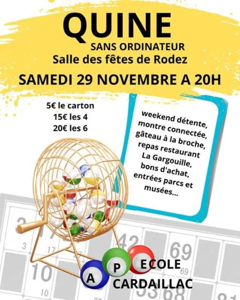 Quine de l'école de Cardaillac