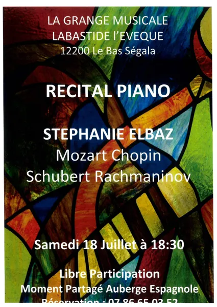 Récital piano à La Grange Musicale - La Bastide l'Evêque
