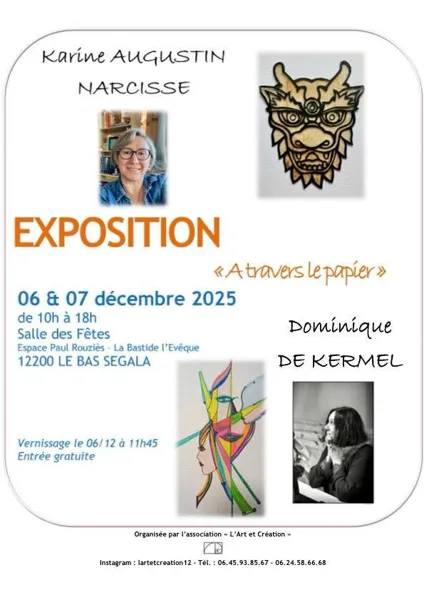 Exposition « À travers le papier » à La Bastide l'Evêque