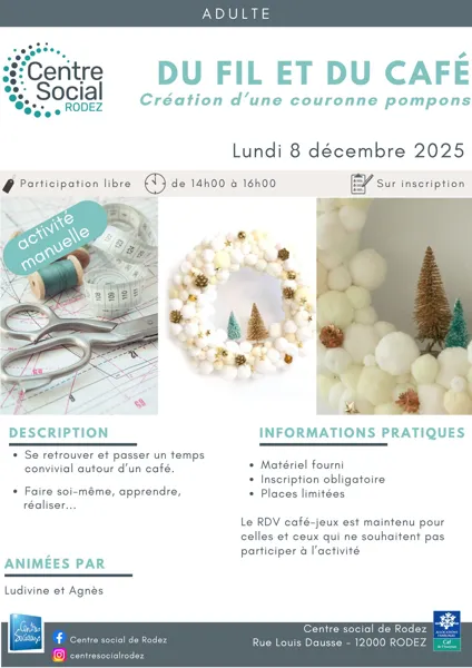 Atelier créatif : Du fil et du café