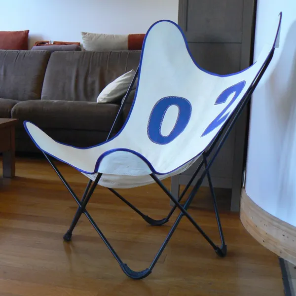 Fauteuil AA butterfly en voile de bateau, 