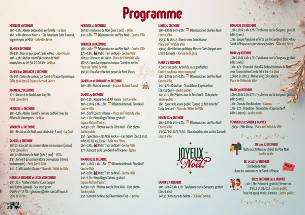 Inauguration des Féeries Saint-Affricaine