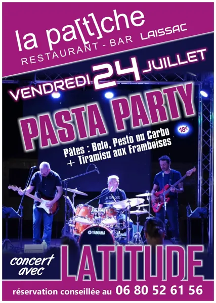 Soirée avec le groupe Latitude à La Patche à Laissac