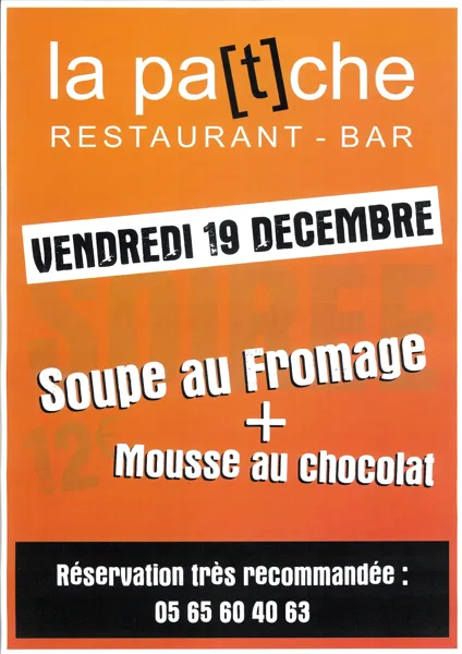 Soirée soupe au fromage à La Patche à Laissac