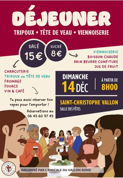 Déjeuner aveyronnais ou sucré