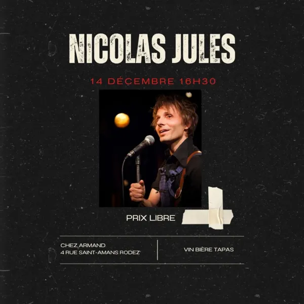 Concert : Nicolas Jules