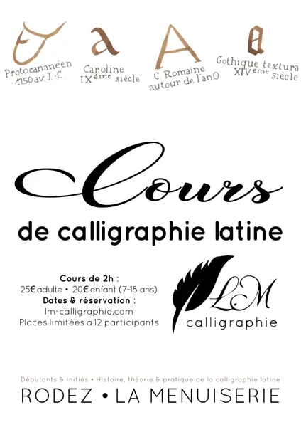 COURS DE CALLIRAPHIE LATINE