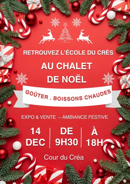 Chalet de Noël de l'école du Crès