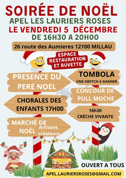 Marché de Noel - APEL les Lauriers Roses
